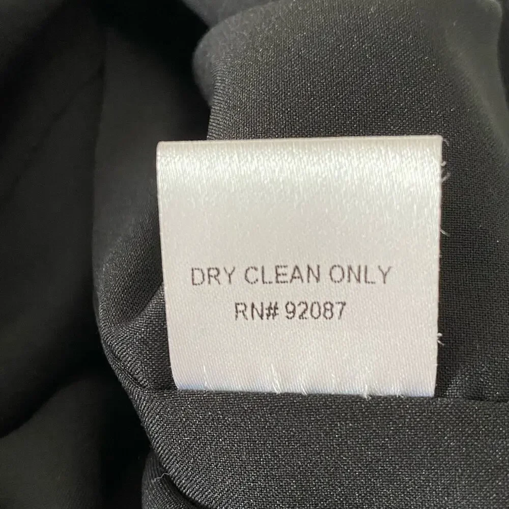 Saks Fifth Avenue Black bodycon cap sleeve dress gray & black size 8 - Picture 8 of 12